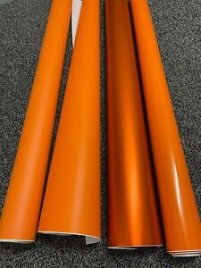 Auto Vinyl Wrap orange matt glänzend Folie Auto Wickelfolie Aufkleber luftfrei