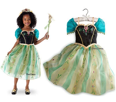 Disney Store Frozen PRINCESS ANNA Party DRESS up Costume Gown Girls 9/10 NWT - Image 1 of 4