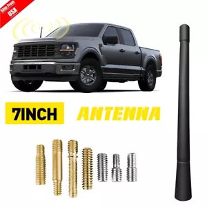 7" Short Black Antenna Mast Radio AM/FM for FORD F-150 F150 2009-2025 - Picture 1 of 11