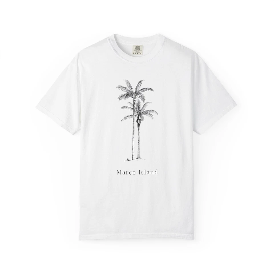 Camiseta Marco Island Palm — Camiseta Gráfica Botánica Vintage Foto 1 de 1