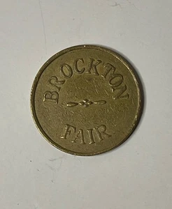 Moneta ingresso gettone ammissione generale Brockton Fair One vintage Massachusetts MA - Foto 1 di 4
