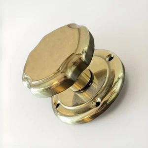 Knauf Knauf Messing poliert für Tür Ø55mm klassischer Griff gold Vintage massiv - Bild 1 von 2