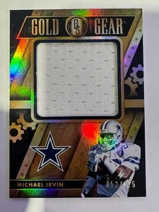Michael Irvin 2018 Panini Gold Standard Gold Gear Jumbo Jersey Swatch 052/125 - Bild 1 von 3