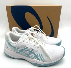 Asics GEL GAME 8 weiß rauchblau NEU Damen Sportschuh mehrere Größen - Bild 1 von 9
