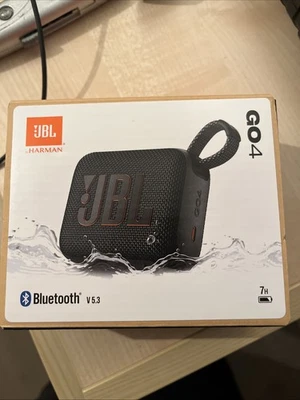 JBL Go 4 Bluetooth-Lautsprecher schwarz JBLGO4BLK Neu In Ovp Ungeöffnet - Bild 1 von 2