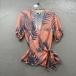 Anthropologie Cleobella Puff Short Sleeve True Wrap Floral Top Blouse Size Small - Picture 1 of 10