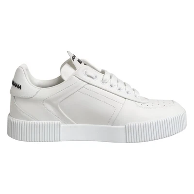 DOLCE & GABBANA Shoes White Miami Leather Low Top Sneakers EU39.5/US9 670usd - Image 1 of 4