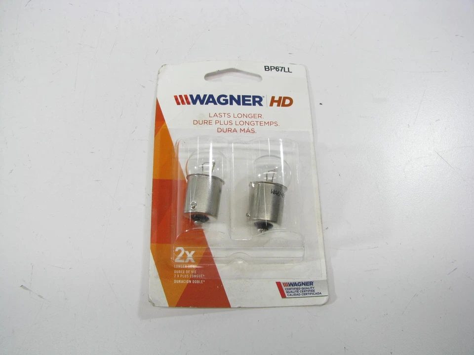 (2) Wagner BP67LL Long Life Turn Signal License Plate Parking Light Lamp Bulb 67 - Image 1 of 3