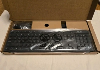 New ASUS KB73211 USB Standard Desktop Keyboard and Mouse Set in Box Wired - Image 1 of 2