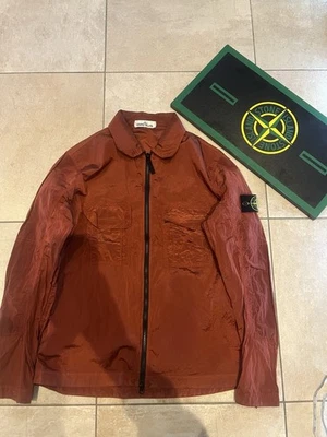 Red Stone Island Nylon Metal Overshirt Medium Men’s - Image 1 of 4