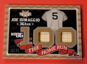 Joe DiMaggio GAME USED JUMBO BAT CARD #d10/20 2024 LEAF LUMBER NEW YORK YANKEES - Picture 1 of 3