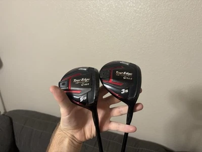 Tour Edge C523 Hot Launch 3/5 деревянный набор R ручной, жесткий гибкий, крышки головок включены - Изображение 1 из 4
