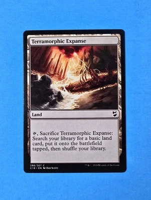 1x Terramorphic Expanse Commander 2018 Mtg Magic Card Sacrifice Land Mana 286 - Image 1 of 2