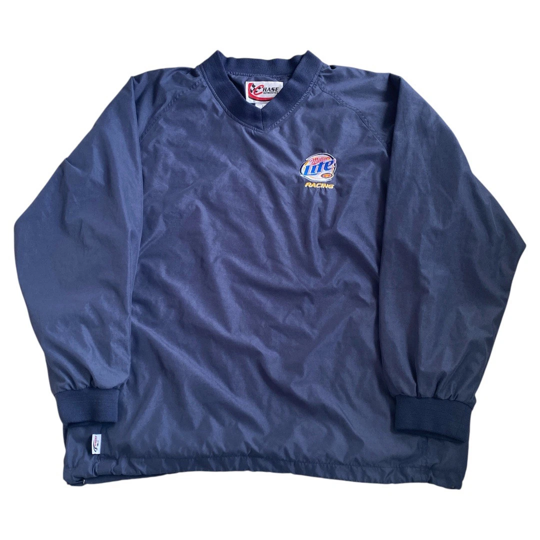 90s CHASE レーシングジャケット Miller Lite ネイビー XL 90s CHASE