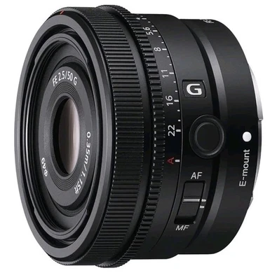Sony SEL50F25G FE 50mm f/2.5 G Full Frame Ultra Compact G Lens - E-Mount NEW - Image 1 of 4