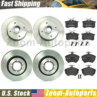 Brembo OE Front Rear Brake Rotors Brake Pads for 1990-1992 Volkswagen Corrado - Image 1 of 4