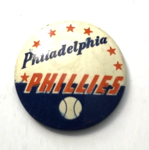 VTG Philadelphia Phillies MLB Baseball Pin Buttons-Logo 7/8" - Picture 1 of 2
