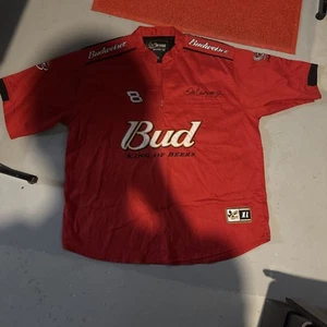 Vintage Dale Earnhardt Jr Bud King Beers Chase Authentics Drivers Line Shirt XL - Picture 1 of 5
