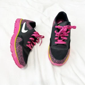 Nike Lunar Safari schwarz und pink Sportschuhe lebendig Größe 6 Jugend Kinder - Bild 1 von 9