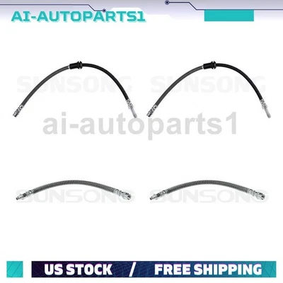 Manguera hidráulica de freno trasero delantero 4 piezas para Mercedes-Benz E350 2010 2011 2012 2013 Foto 1 de 4