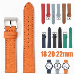 Generic Genuine Leather Watch Strap 18mm Vintage Stitching Watch Band 20mm 22mm - Picture 1 of 41