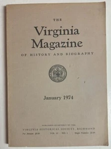 Virginia History 1974 Alexander Weddell, Wreck Schooner Kitty, Anthony Gavin - Imagen 1 de 16