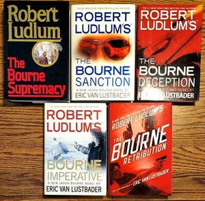 Lot 5 JASON BOURNE HC/DJ 1st EDITION,ROBERT LUDLUM & ERIC VAN LUSTBADER, LkNwCd - Picture 1 of 11