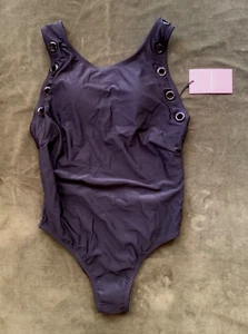 Juicy Couture black X-back one piece swim suit-M-NWT - Picture 1 of 6