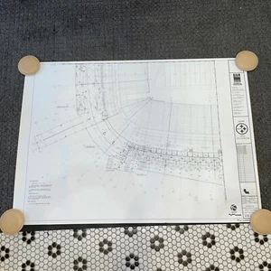Pittsburgh Steelers Heinz Field Blueprint Original "NEUES NFL STADIUM" Draufsicht - Bild 1 von 4