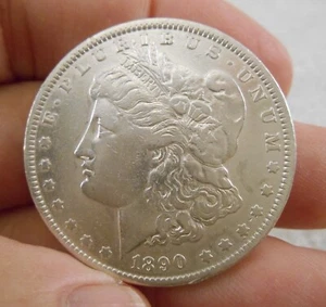 1890-P Morgan Silver Dollar - Picture 1 of 3