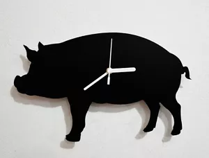 Pig Silhouette - Wall Clock - Bild 1 von 4