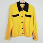 Vintage [ GUY LAROCHE ] Womens Linen Blend Jacket Top | Size 40 or AU 12 / US 8