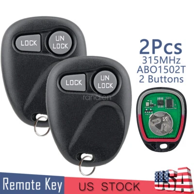 2 para 1997-1999 Chevrolet Silverado GMC Sierra 1500 2500 3500 controle remoto chaveiro 2B - Imagem 1 de 4