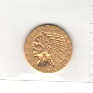 United States, 1909, Gold, Indian Head Half Eagle, 107252 - Picture 1 of 4