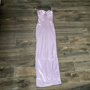 House Of Cb Charmaine Corset Dress Purple Maxi Dress Size XS (161) - Picture 1 of 6