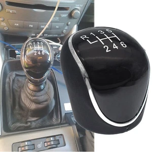 6 Speed + R MT Gear Shift Knob For Lexus IS XE20 220d Leather Black 2007 - 2014 - Picture 1 of 9