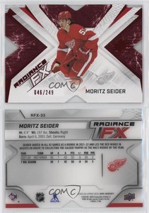 2022-23 SPx Radiance F/X Red /249 Moritz Seider #RFX-33