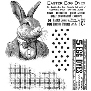 Easter Mr. Rabbit Cutting Dies Clear Stamps for DIY Scrapbooking Embossing Cards - Picture 1 of 14