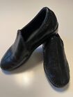 SAS Women Shoes Flat Loafer Comfort Foot Bed Black Snake Leather Size 8W - USA