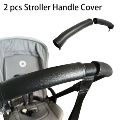 Baby Kinderwagen Zubehör PU Leder Griffbezüge Kinderwagen Armlehnenschutz