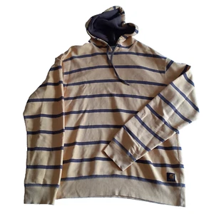 Carhartt Herren Lemon & Brown Striped 'CHILL' Pullover Hoodie Sweatshirt Gr. XL - Bild 1 von 9
