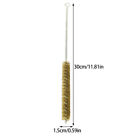 15mm Diameter Long Handle Durable Pipe Cleaning Brush Polishing Brass Wire