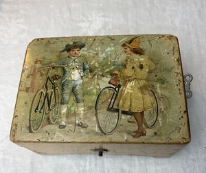 Early 1800s Hand Painted ? Small Music Box made In Switzerland PARTS OR REPAIR - Picture 1 of 15