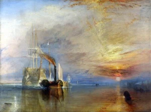 The Fighting Temeraire di JMW Turne Stampa astratta Old Master Fine Art 11x15 - Foto 1 di 1