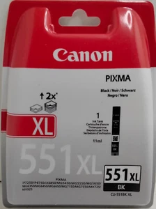 Canon 551 XL, Black, Pixma, CLI-551XL, NEW / OVP Original Genuine 551XL - Afbeelding 1 van 5
