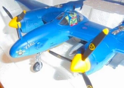 WW2 Flugzeug Modellflugzeug1 48Jäger17gebaut51Rüstung4 Metall b Karussell f p - Bild 1 von 4