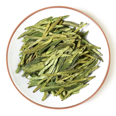 GOARTEA Premium Spring Anji Bai Cha Long Jing White Dragon Well GREEN TEA Loose - Image 1 of 4
