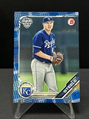 2019 Topps Holiday #TH-ES Evan Steele Blue /150 - Image 1 of 2