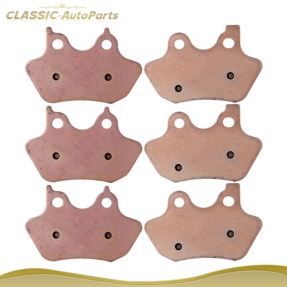 Pastillas de freno delanteras y traseras sinterizadas para Harley-Davidson Road King 00-07 Foto 1 de 4