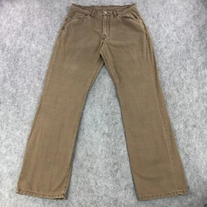 Lucky Brand Mens Pants 33x35 Long Brown Bootcut Mid Rise Dungarees 100% Cotton - Picture 1 of 12